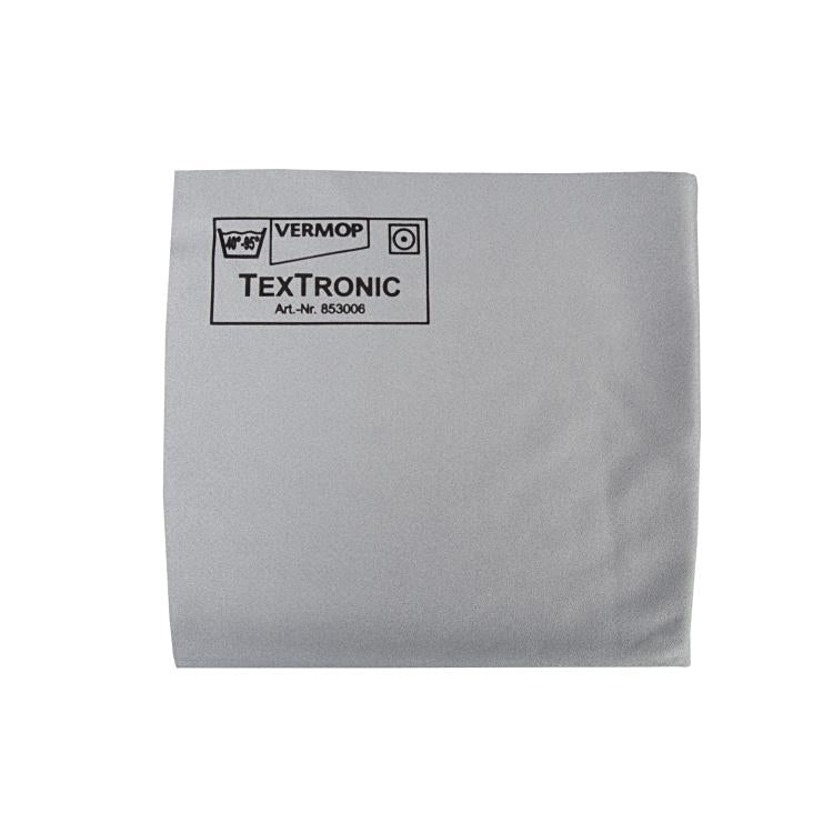 Textronic Mikrofasertuch grau 38 x 40 cm, 100% Polyester- Microfaser, 30g