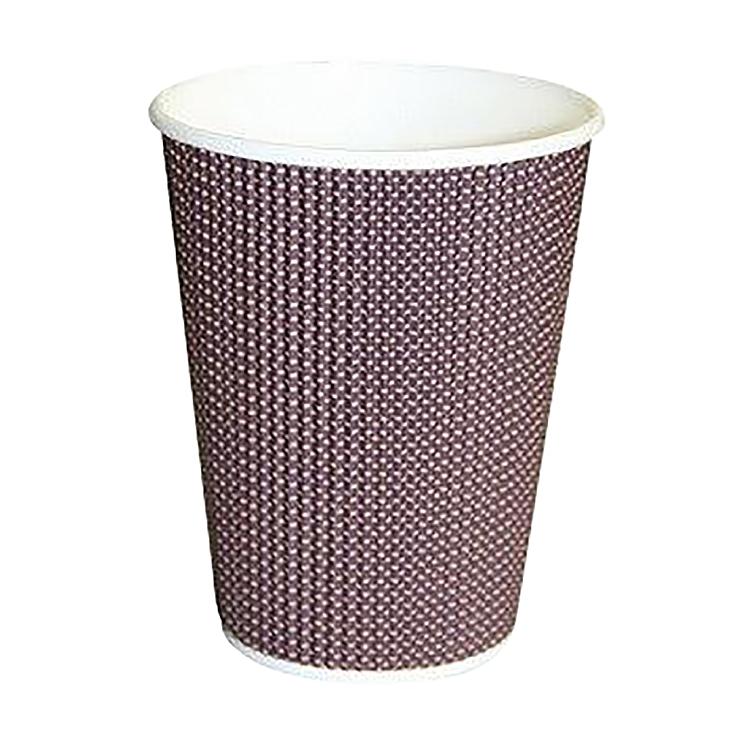 Becher Ripple Wall 3dl Karton à 500 Stück Ø 90mm, braun