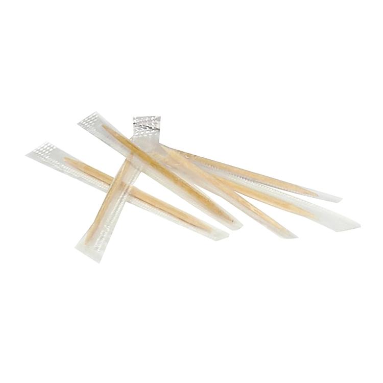 Zahnstocher Holz 6.5cm Pack à 1000 Stk, rund Mit Menthol, einzeln verpackt