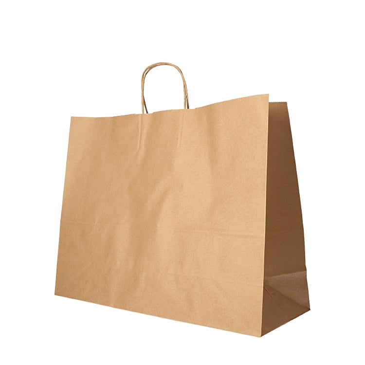 Tragetasche Papier gedr. Griff Pack à 25 Stk, braun 27 x 32 x 21.5cm, 70gm2