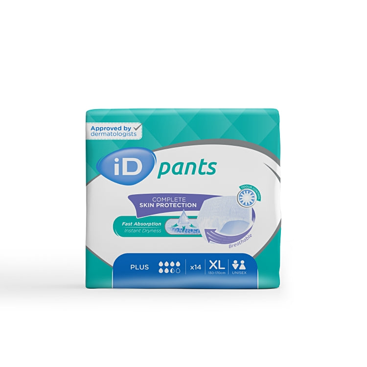 iD Pants Plus XL 14 Stk / Beutel Blau 1700ml Taillenumfang 130-170 cm