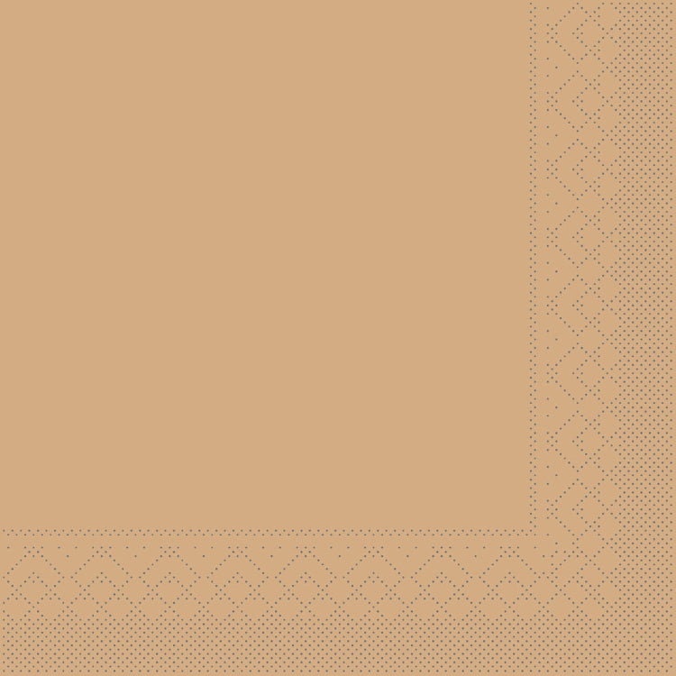 Serviette BASIC  KIWI Pack à 100 Stück 40x40cm 1/8 Falz Tissue 3 lag