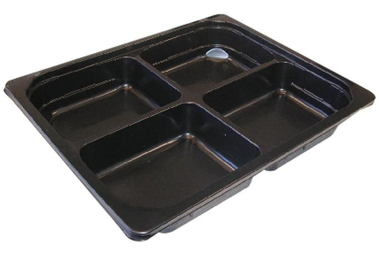 Siegelschale 325x265x50mm PP Krt à 100 Stk,schwarz, 4x550ml mikrowellengeeignet