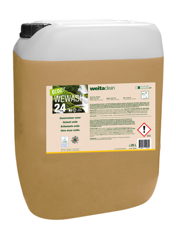 ECO Wewash 24 20L Kanister à 20L Glanztrockner sauer