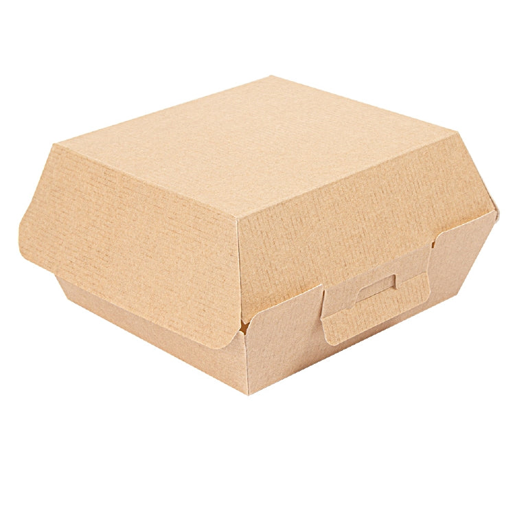 Burgerboxen 130x125x62mm Pack à 50 Stück, Klappdeckel 220gr Natur Feinkarton, br
