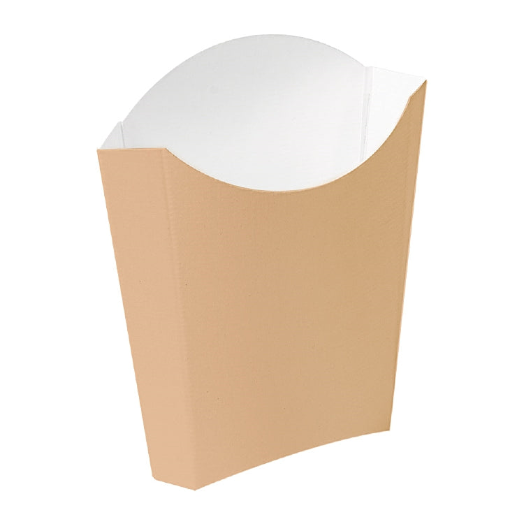 Pommes Schütte 135x85x160mm Pack à 200 Stück, für 165gr 230gr Feinkarton, braun