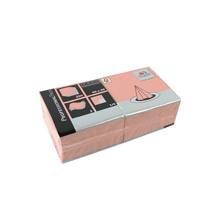 Servietten Fasana div. Farben Pack à 250 Stück 40 x 40 cm, 1/4 Falz 3 lag
