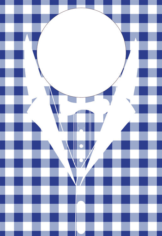 Jumbolätzchen Karo  blau Pack à 100 Stück 600 x 420 mm Vliesstoff