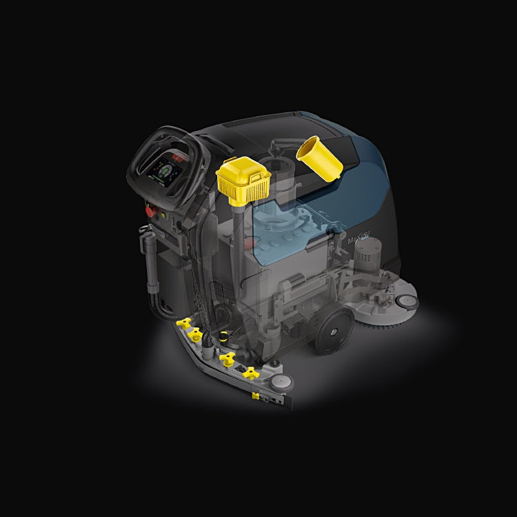 Scheuersaugmaschine Maxima Basic 60 BT, inkl. Ladegerät, ohne Fegbürsten und Bat