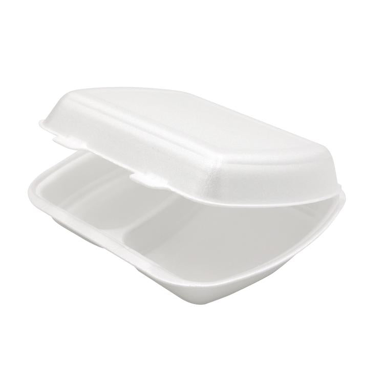 Menuebox Weiss 2-teilig Karton à 240 Stück (3x80) 24 x 21 x 7cm, EPS
