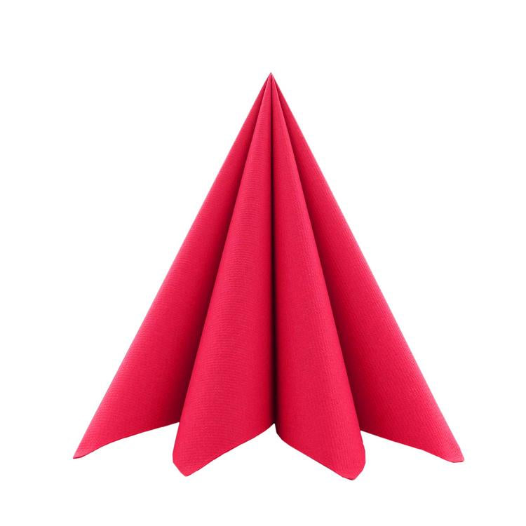 Serviette Basic  div. Farben Pack à 50 Stück 40 x 40 cm 1/4 Falz Linclass