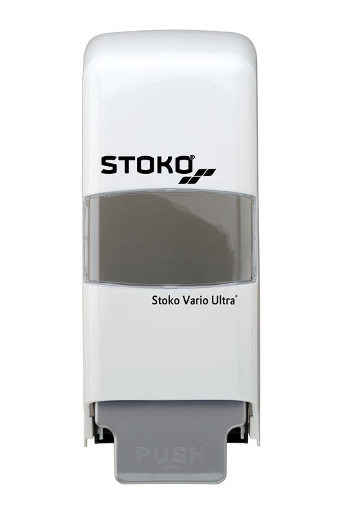 Spender Stoko Vario Ultra für 1 und 2L Softflaschen Kunststoff, weiss