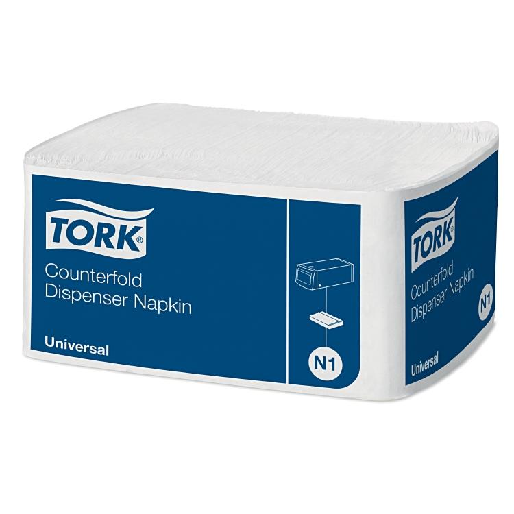 Tork Spenderservietten Nova N1, Pack à 300 Stk, weiss 1 lag, Counterfold, 33x30c