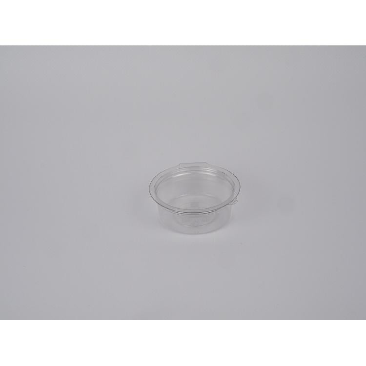 Saucenbecher 80ml Pack à 50 Stk, Rpet, m. Deckel rund,D 70mm,H 38mm,transparent