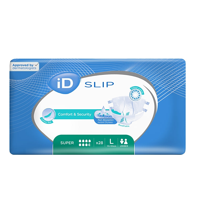 iD Slip Super L 28 Stk / Beutel Grün 3700ml Taillenumfang 115-155 cm