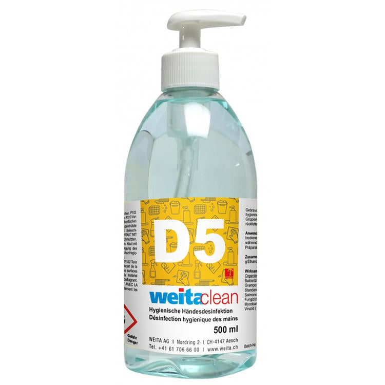 D5 Händedesinfektion 500ml Flasche à 500ml