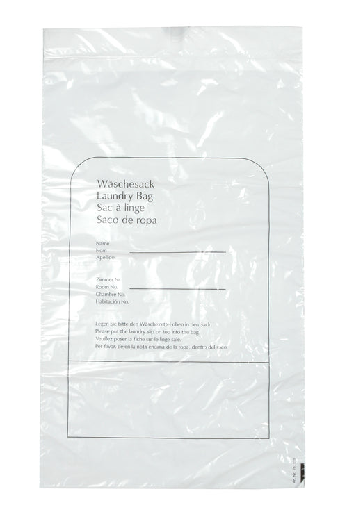 Wäschebeutel weiss 36my 1 Stück 36my, LDPE, 325 x 570 + 60 mm