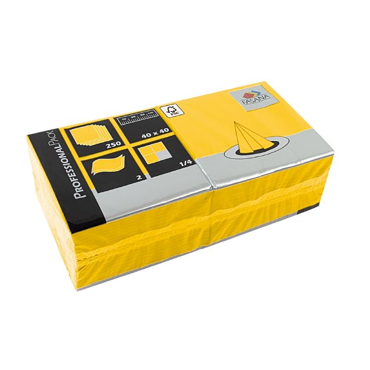 Servietten Fasana div. Farben Pack à 250 Stück 40 x 40 cm, 1/4 Falz 2 lag