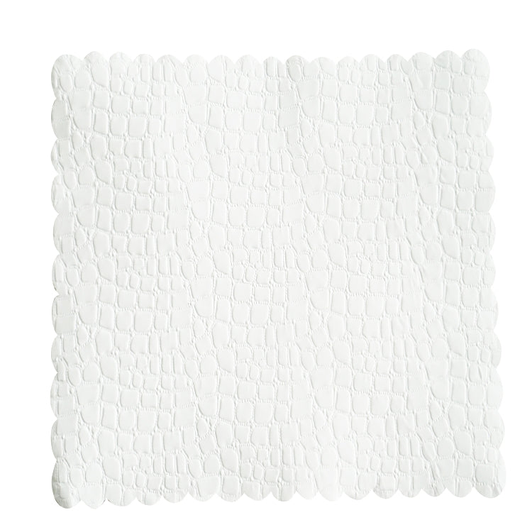 Plattenpapier Kroko 16 x 16 cm Pack à 500 Stück eckig, weiss, 30 gm2