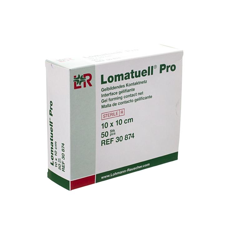 Lomatuell Pro 10x10 cm Dispenser à 10 Stück Gelbildendes Kontaktnetz