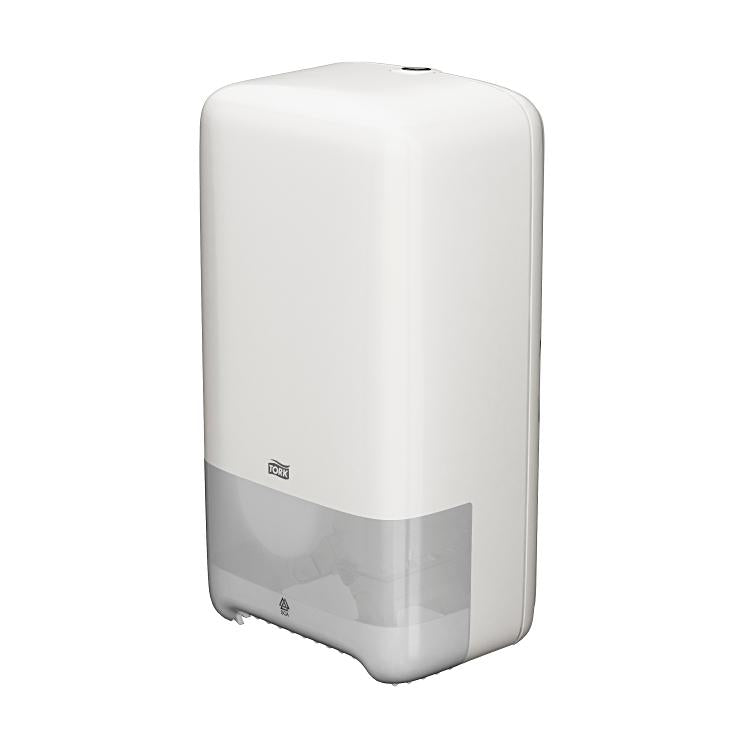 Toilettenpapierspender Tork T6 Compact, weiss, Kunststoff B 184 x H 344 x T 140