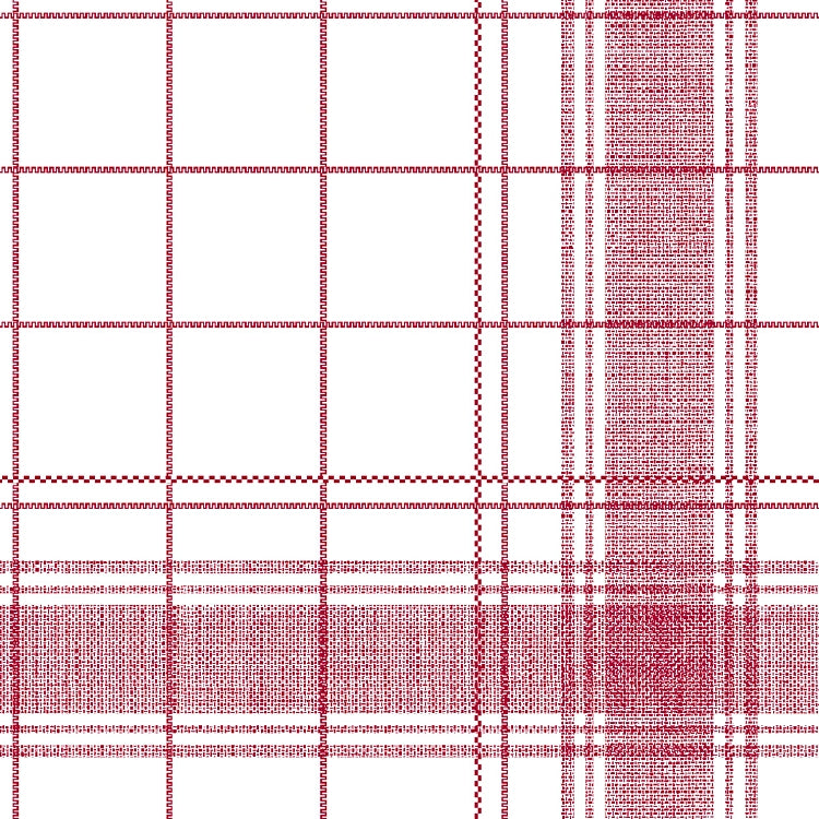 Serviette Nadeem  bordeaux Pack à 50 Stück 40 x 40 cm 1/4 Falz Linclass