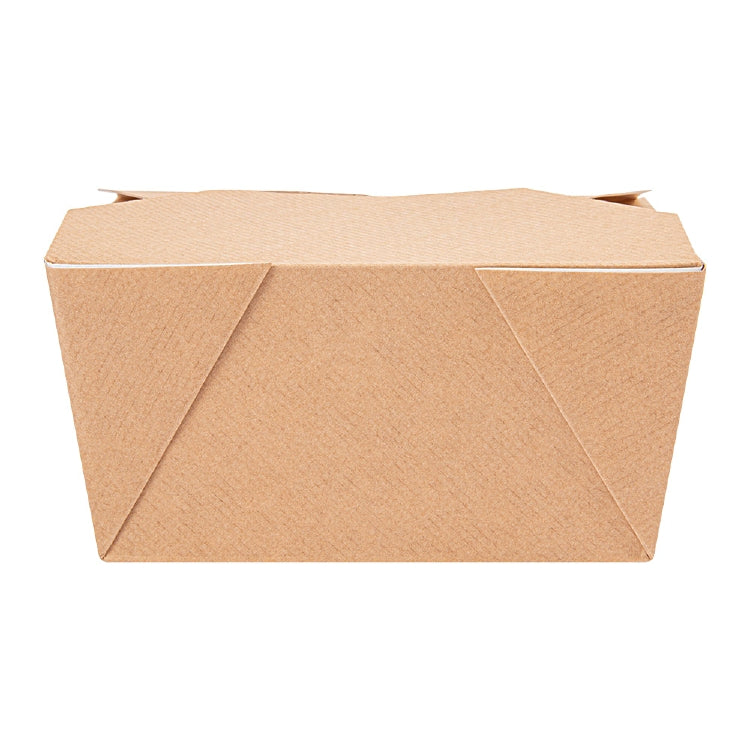 Lunchbox 780ml beschichtet Pack à 50 Stück, Faltdeckel natur braun, 113x90x63mm