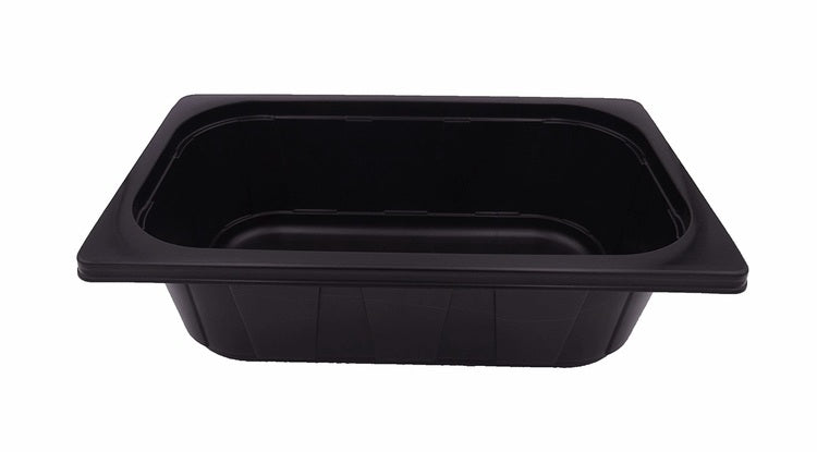 Siegelschale 265x163x60mm PP Krt à 200 Stk, schwarz, 1750ml mikrowellengeeignet