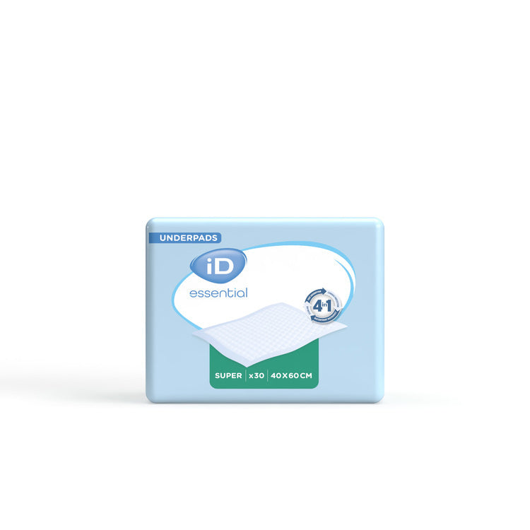 iD essential Super 60x60 Beutel à 30 Stk., grün, 1166ml Underpads
