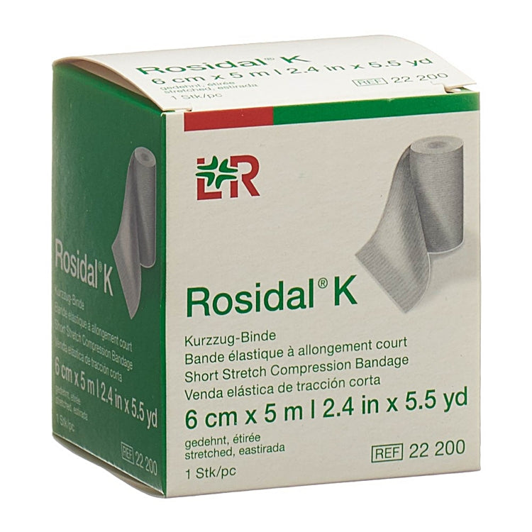 Rosidal K 6cmx5m Disp à 1 Stk, einz.verp. Kurzzugbinde