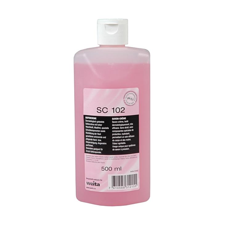 Seifencrème rosa SC 102 500ml Flasche à 500ml in Euroflasche