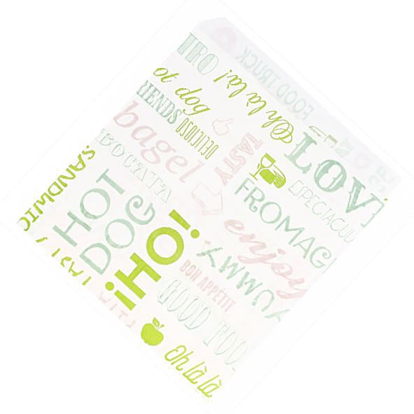 Hamburgertasche PAROLE Pack à 1000St,Pergamyn fettabw 140x130mm,34gm2,2seitig of