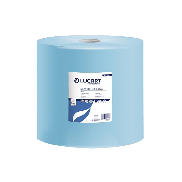 Handtuchrolle SkyTech XL 1 Rolle pro Sack, blau,1000cps 3-lag. Recy, 360M, 36x36