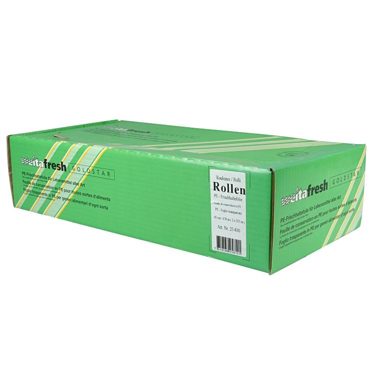 Goldstar PE DB45cm 335m Frischhaltefolie 12my 2Rollen à  45cm x 335m