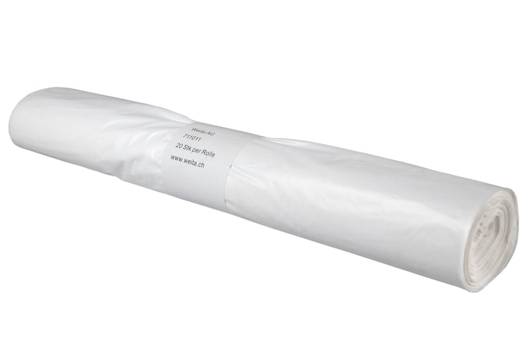 Wäschesack weiss 25my Rolle à 20 Stk 25my, HDPE, 400/200 x 1200 mm