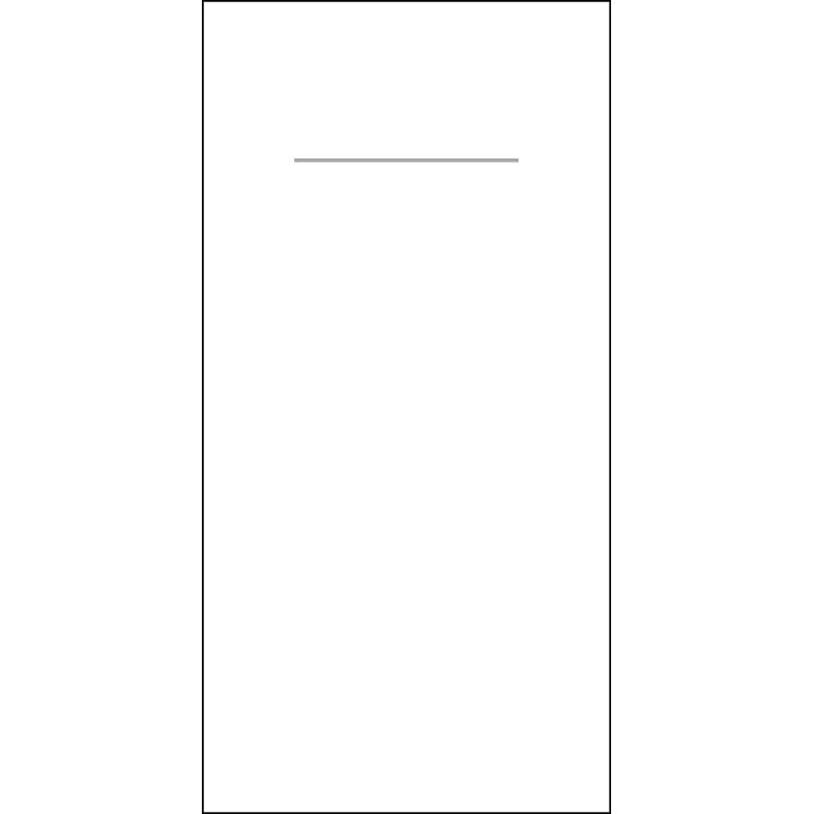 Pocket-Napkins: BASIC  WEISS Pack à 75 Stück 40 x 40 cm 1/8 Falz Linclass