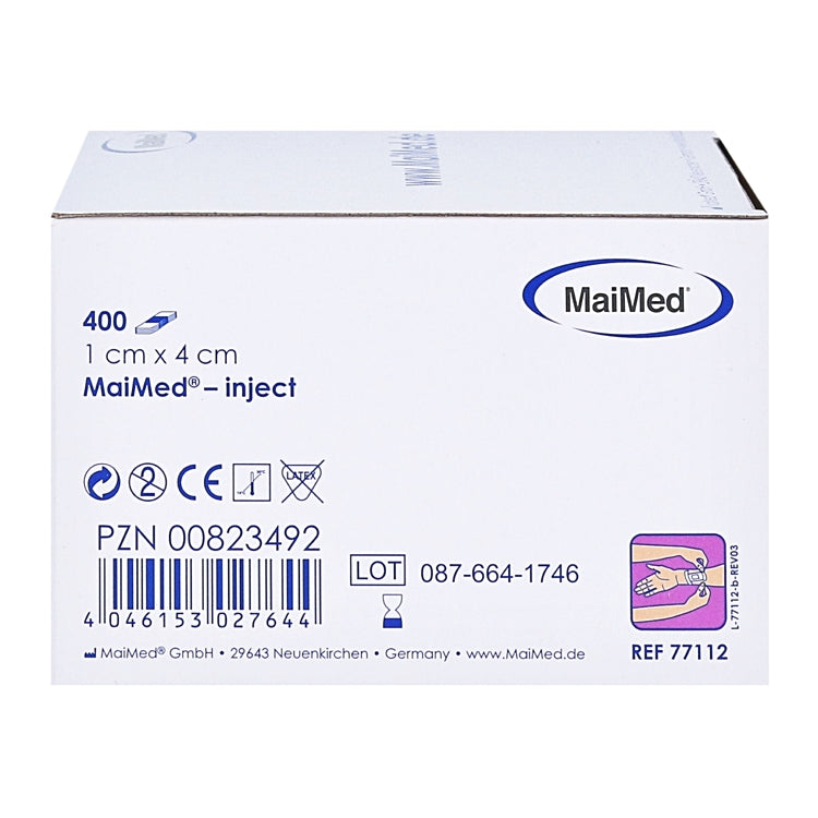 Maimed Injectionspflaster 1 x 4 cm, 400 Stk. / Dispenser wasserfest, seitlich of