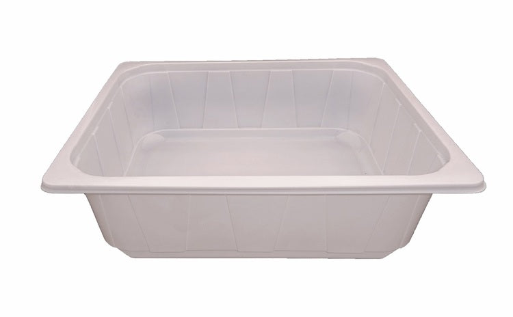 Siegelschale 325x265x100mm PP Krt à 92 Stk, weiss, 7200ml mikrowellengeeignet