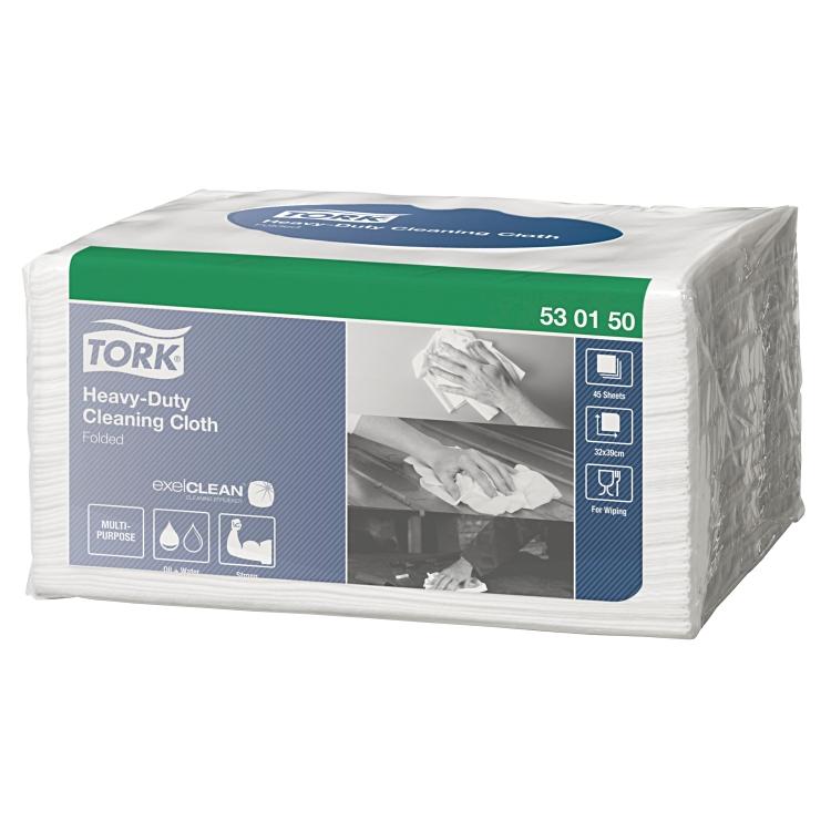 Reinigungstücher Tork Premium Sack à 8 Beutel à 45 Tücher 1-lag Vliess weiss,32x