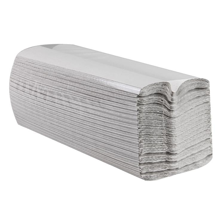 Papierhandtücher grau Krepp Recy,Krt à 24 x 147 = 3528 Stk 24.5x33cm, C-Falz,1 l