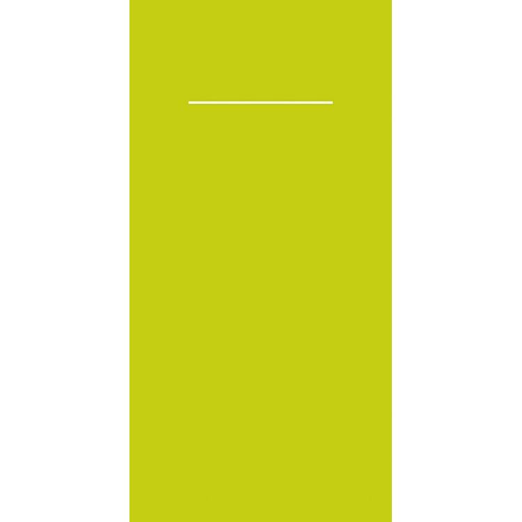 Pocket-Napkins: BASIC  KIWI Pack à 75 Stück 40 x 40 cm 1/8 Falz Linclass