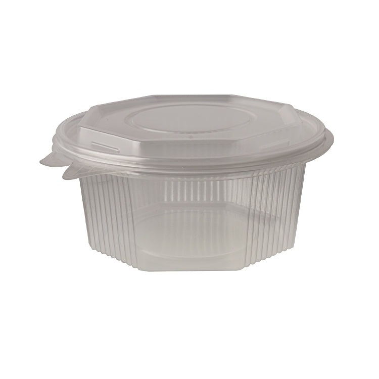 Verpackungsbecher PP 500ml Pack à 50 Stk, transp, 8-eckig 11 x 11 x 5.6cm, m. De