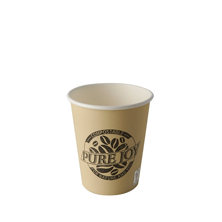 Trinkbecher PURE JOY 2dl Pack à 50 Stk, PLA, creme H 9.2cm, D 8cm