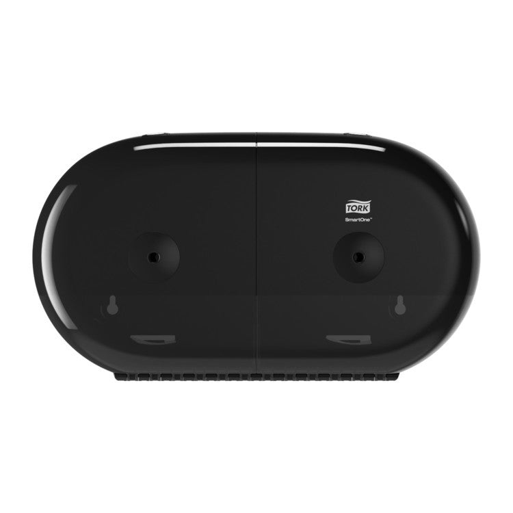 Tork Mini Doppelrollenspender SmartOne,schwarz,221x398x156mm Elevation, T9