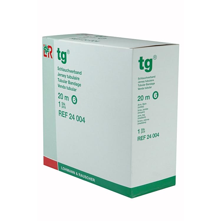 tg Schlauchverband 6.5cmx20m Dispenser à 1 Stk, Gr.6, weiss