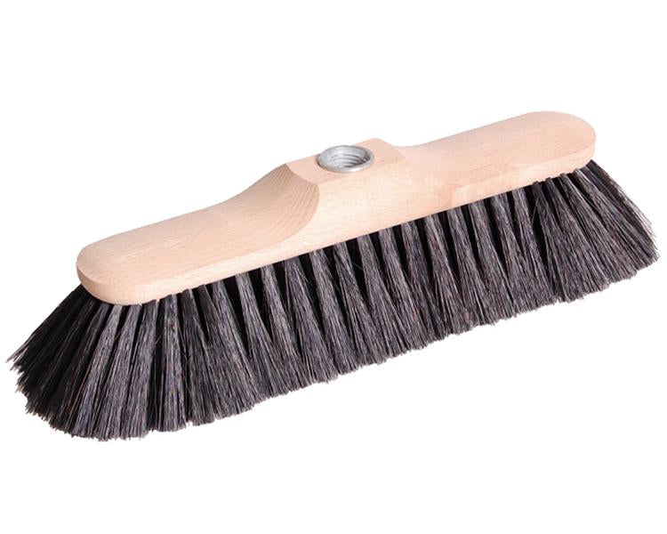 Bodenwischer 29 cm Metallgew. Körper: Buchenholz Besatz: Rosshaar-Mischung