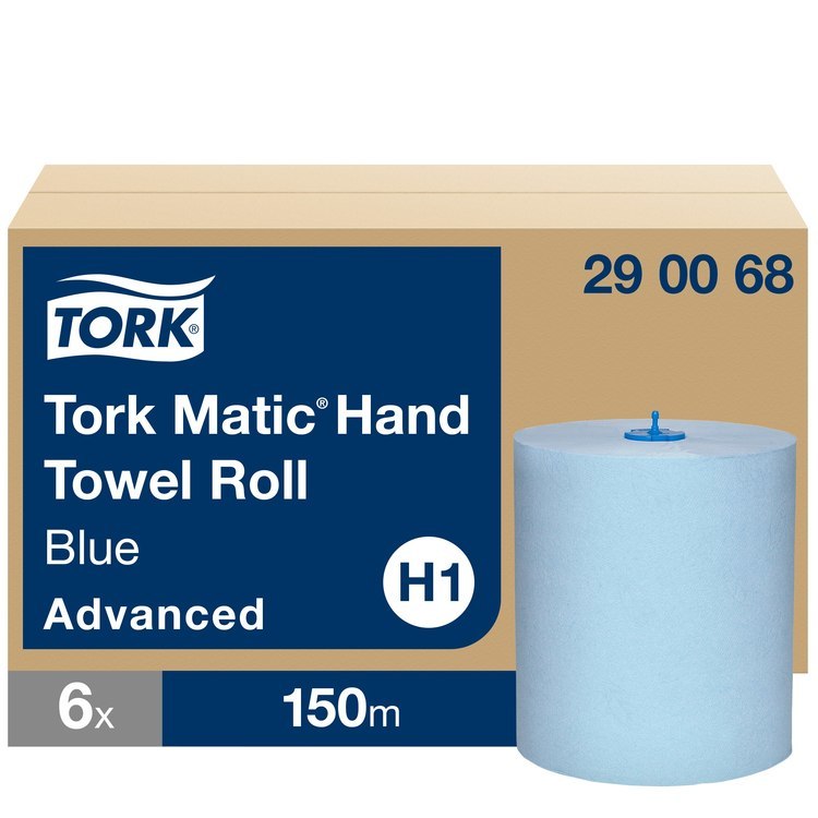 Tork Rollenhandtuch Advanc.H1 Krt. à 6 Rll, blau TAD+Tissue 150m,(Matic) 21 x 24