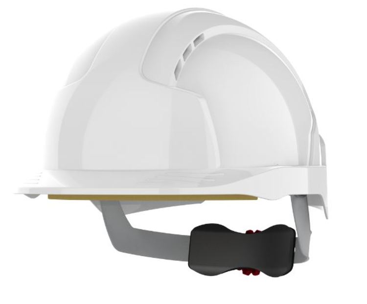 EVOLite Revolution Helm weiss ABS, belüftet mit Drehradverschluss