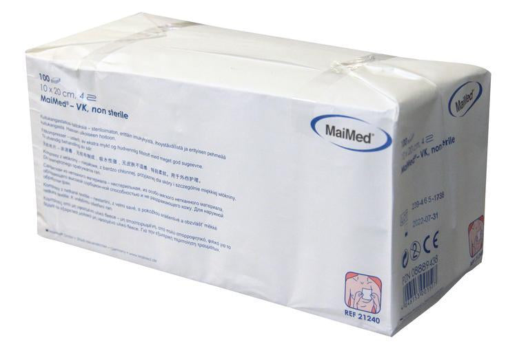 Vlieskompressen 10 x 20 cm 100 Stück per Pack, unsteril 4-fach