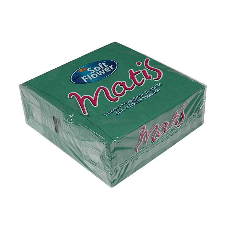 Servietten PuntaPunta grün Krt à 36x40=1440 Stück,38x38cm 1/4 Falz,2-lagig, Mikr